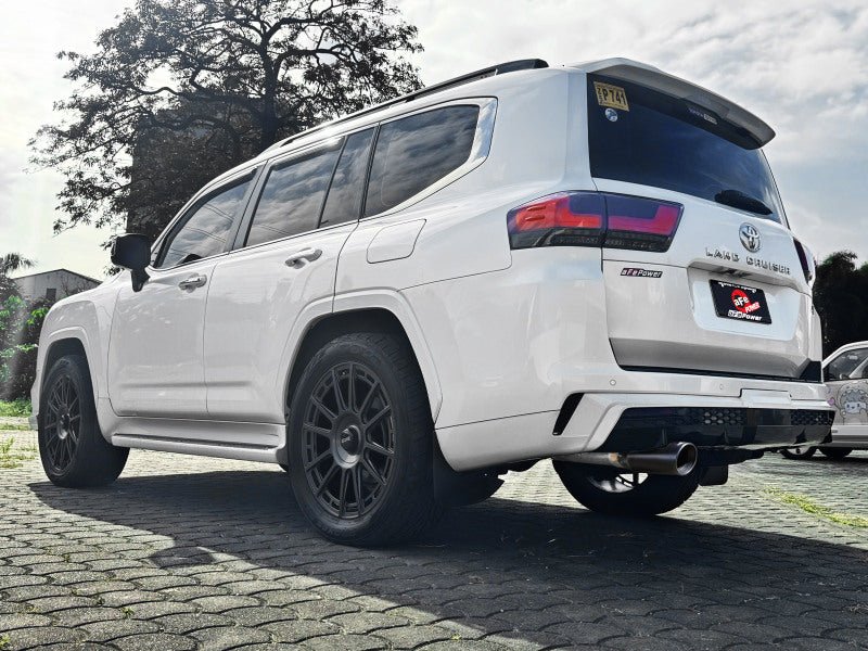 aFe 22-26 Toyota Land Cruiser (J300) Vulcan Series 3in Stainless Steel Exhaust System w/ Black Tip - 49-36064-B