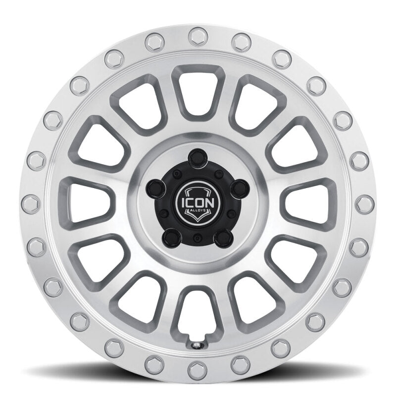 ICON Hulse 18x9 8x6.5 12mm Offset 5.5in BS Silver Machined - 8018908055SM