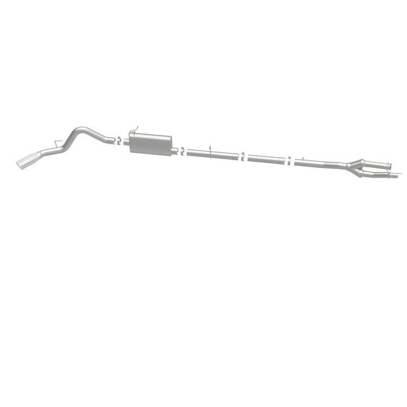 MagnaFlow Sys C/B 11-15 Ford Super Duty F250 6.2L EC CC, SS 3.5in Single Rear Pass Side Ext 5in Tip - 19174