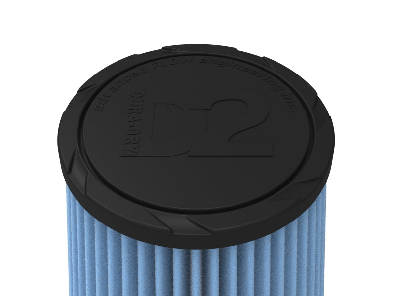 aFe POWER Universal Clamp-On Air Filter w/ D2 Dura-Dry Media - 4.5in F x 7in B x 4.75in T x 7in H - 21-45003V