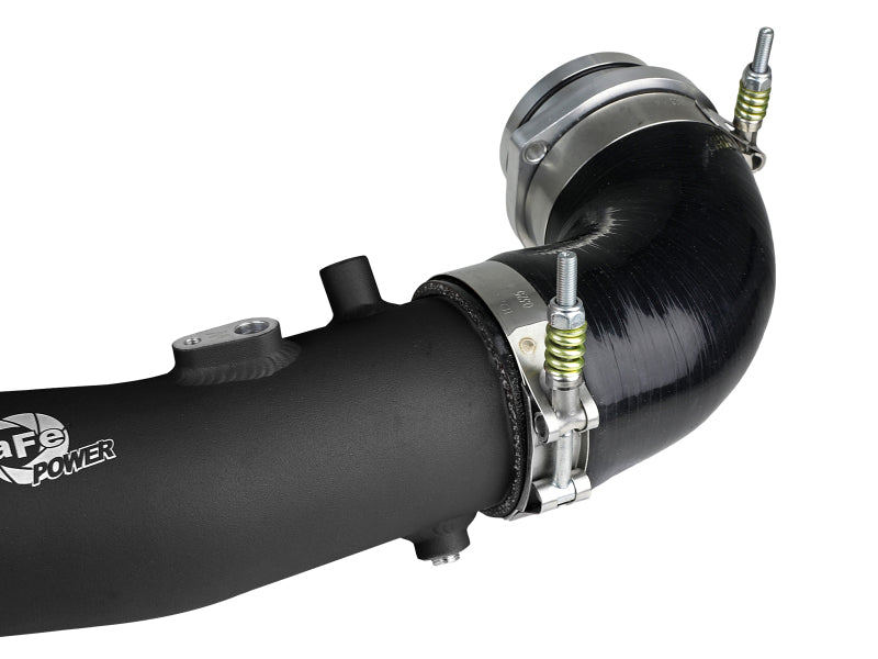 aFe 2020 Toyota Supra 3.0L 3in Black Intercooler Tube - Hot - 46-20398-B