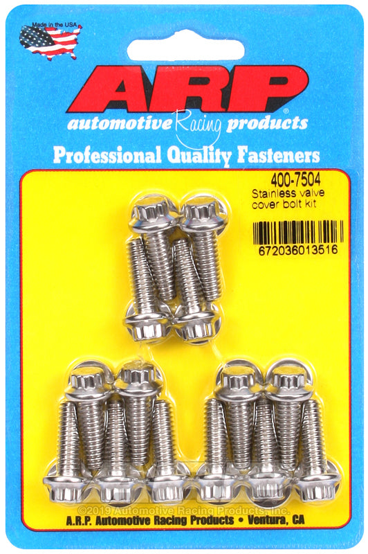 ARP SS Valve Cover Bolt Kit - 400-7504