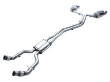 Load image into Gallery viewer, AWE Tuning 19-23 Audi C8 S6/S7 2.9T V6 AWD Touring Edition Exhaust - Chrome Silver Tips - 3015-42103