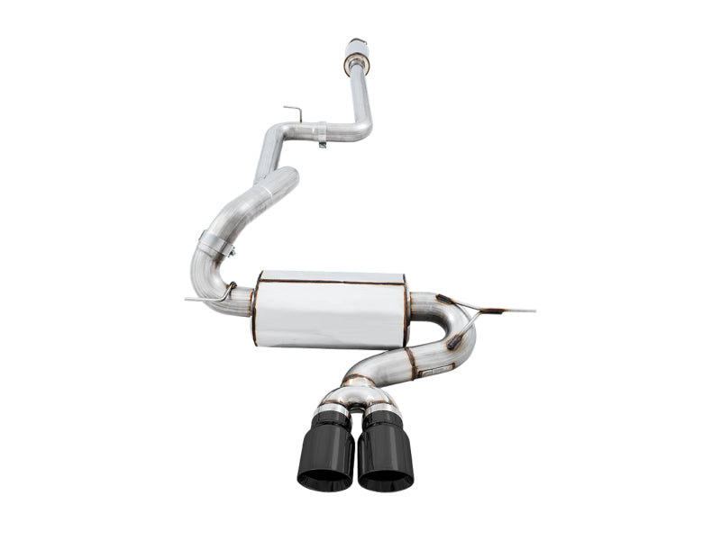 AWE Tuning Ford Focus ST Touring Edition Cat-Back Exhaust - Resonated - Diamond Black Tips - 3020-33040