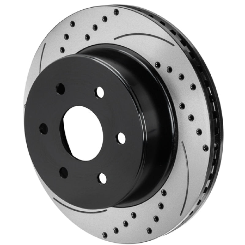 Wilwood Rotor-2.22in Offset-SRP-BLK-Drill-RH - 6 Lug - 160-16194-BK