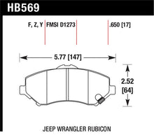Load image into Gallery viewer, Hawk HPS Street Brake Pads - HB569F.650