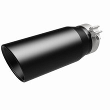 Load image into Gallery viewer, MagnaFlow Tip Stainless Black Coated Single Double Round Single Outlet 5in Dia 4in Inlet 13in L - 35240