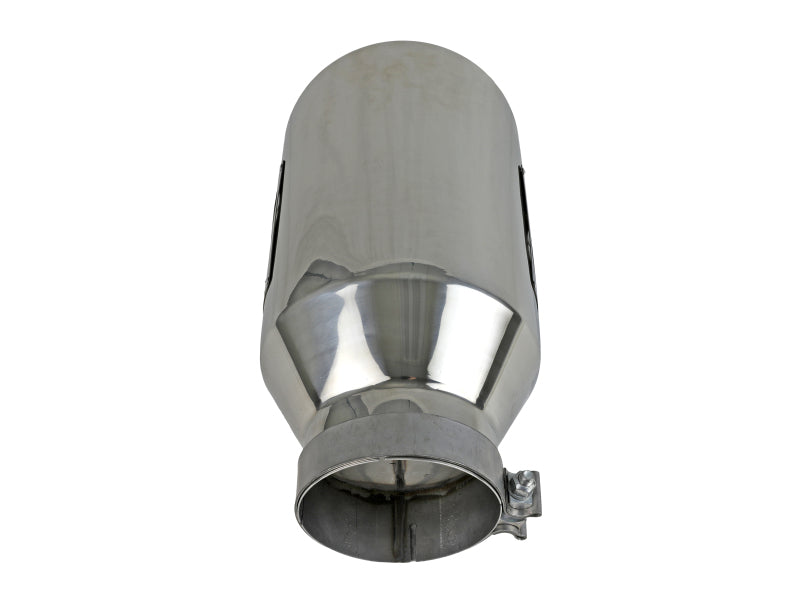 aFe Power Universal 5in Inlet 8in Outlet MACH Force-XP Clamp-On Exhaust Tip - Polished - 49T50801-P15