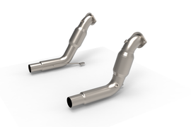 Kooks 20-24 Ford Exployer ST/Aviator 3in x 2-1/2in Stainless Steel GREEN Catted Downpipes - 15113300