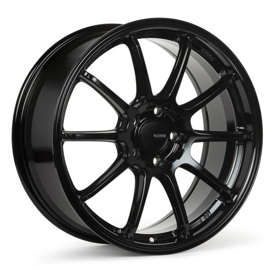Enkei TRIUMPH 18x8.5 5x114.3 38mm Offset 72.6mm Bore Gloss Black Wheel - 543-885-6538BK