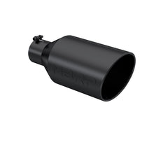 Load image into Gallery viewer, MBRP Universal Tip 8in O.D. Rolled End 4in inlet 18in length Black - T5128BLK