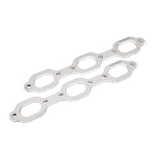 Load image into Gallery viewer, Stainless Works Mopar 3.5L V6 Flat Oval Port Header 304SS Exhaust Flanges 1-5/8in Primaries - HFMOP35V6163