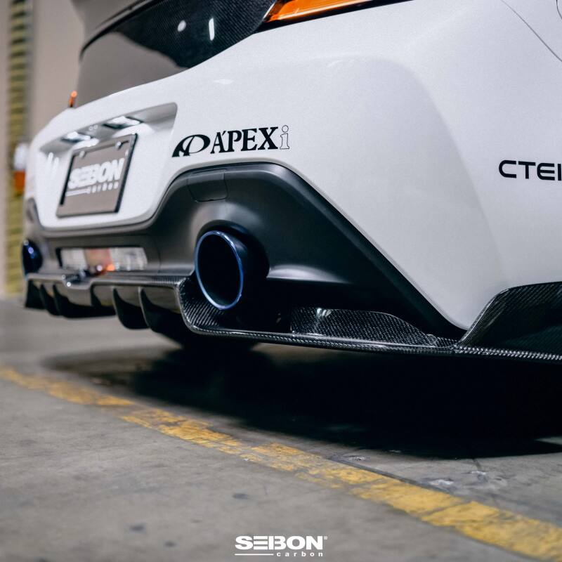 Seibon 2022+ Toyota GR86/Subaru BRZ Carbon Fiber Rear Diffuser Cover - RD22TY86-MB