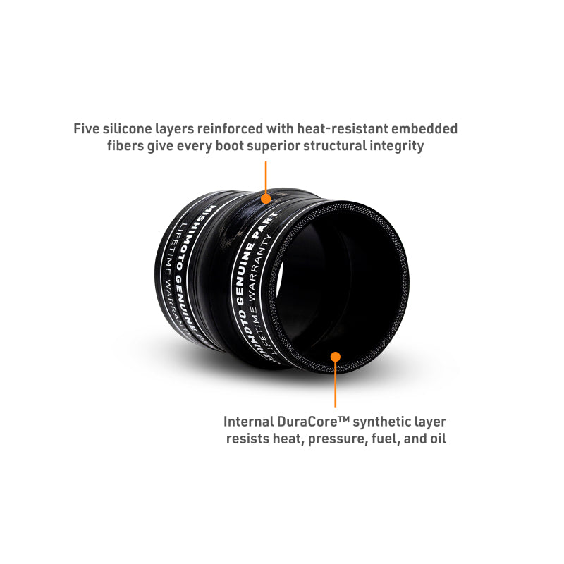 Mishimoto Duracore 3in Straight Hump Coupler - MMDCC-30HBK