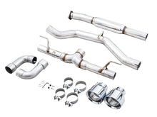 Load image into Gallery viewer, AWE Tuning Subaru BRZ/ Toyota GR86/ Toyota 86 Track Edition Cat-Back Exhaust- Chrome Silver Tips - 3020-32279