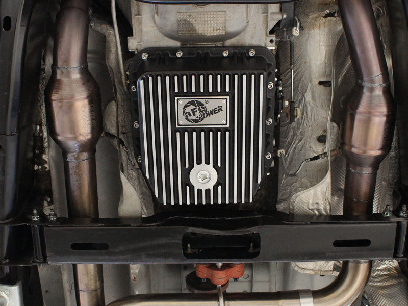 aFe Transmission Pan (Black); Ford Trucks 94-08 AODE - 46-70222