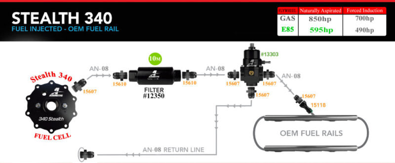 Aeromotive 20g 340 Stealth Fuel Cell - 18665