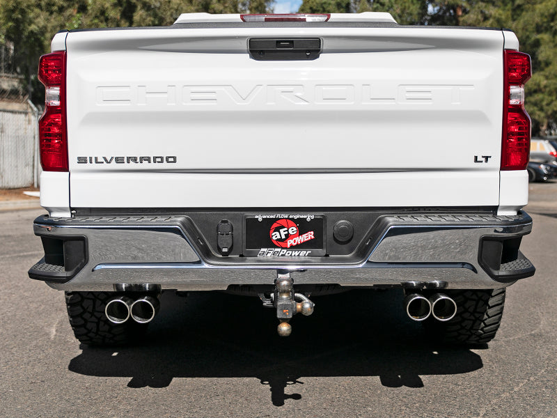 aFe Vulcan Series 3in-2-1/2in 304 SS Cat-Back 2019 GM Silverado 1500 V8-5.3L w/ Polished Tips - 49-34104-P