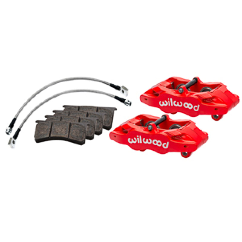 Wilwood 97-04 Chevrolet Corvette C5 SLC56 Front Caliper Kit - Red - 140-17665-R