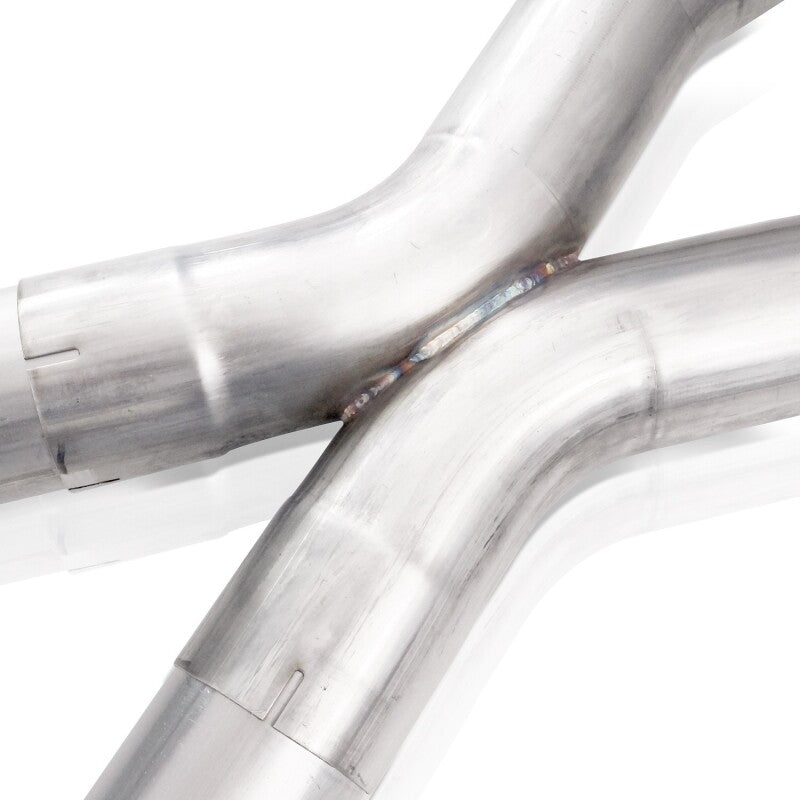 Stainless Works 62-67 Chevy Nova 3in Catback w/ X-Pipe Turbo Chambered Mufflers 3in Cores - NVSBC3CB