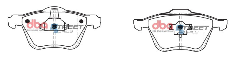 DBA 03-14 Volvo XC90 (w/316mm Front Rotor) Front Street Series Brake Pads - DB1658SS