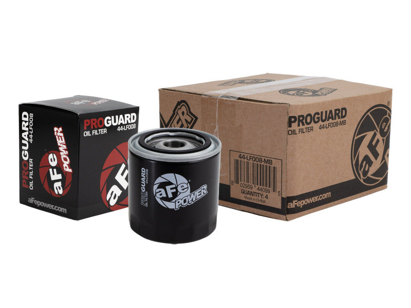 aFe Pro GUARD D2 Oil Filter 93-11 Ford Gas Trucks V8 4.6L/5.4L/5.8L (4 Pack) - 44-LF008-MB