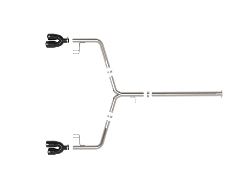 aFe Takeda 21-24 Kia K5 GT L4-2.5L (t) SS Axle-Back Exhaust System w/ Black Tips - 49-37043-B