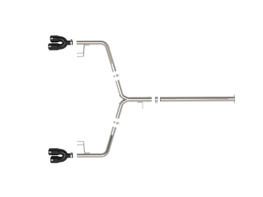 aFe Takeda 21-24 Kia K5 GT L4-2.5L (t) SS Axle-Back Exhaust System w/ Black Tips - 49-37043-B