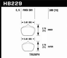 Load image into Gallery viewer, Hawk 70-73 Triumph Stag / 80-82 Triumph TR8 HT-10 Race Front Brake Pads - HB229S.580
