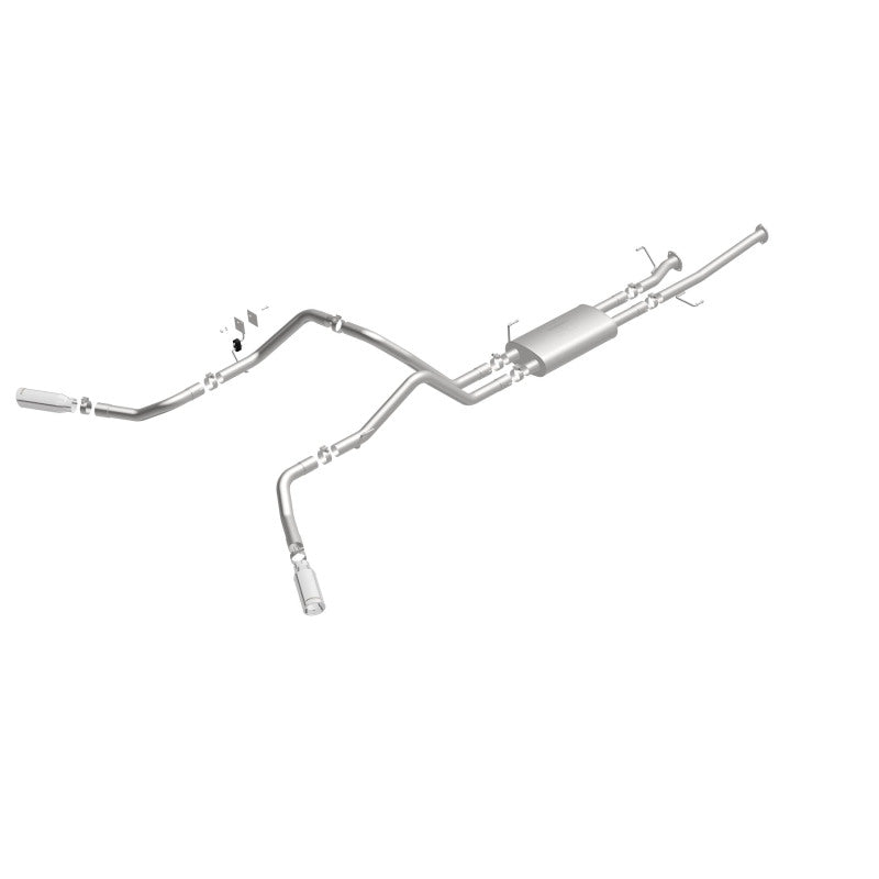 MagnaFlow Cat-Back 10-15 Toyota Tundra SC LB / CC SB 4.6L/5.7L V8 SS 2.5 Dual Split Rear 4in Tip - 19232