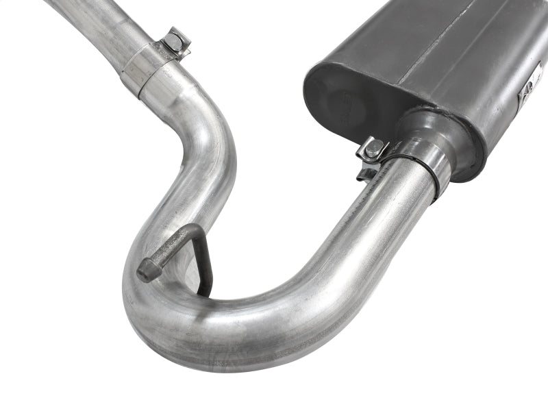 aFe Scorpion Exhaust System Cat Back 2.5in Aluminized Hi-Tuck 07-18 Jeep Wrangler JK V6 3.6/3.8L - 49-08043