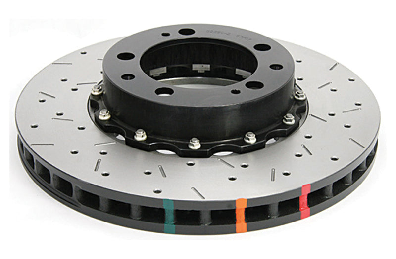 DBA 95-97 Porsche 911 Carrera Front T3 5000 Series Uni-Directional Slotted Rotor w/ Black Hat - DBA52390BLKXS