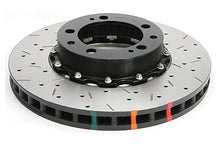 Load image into Gallery viewer, DBA 95-97 Porsche 911 Carrera Front T3 5000 Series Uni-Directional Slotted Rotor w/ Black Hat - DBA52390BLKXS