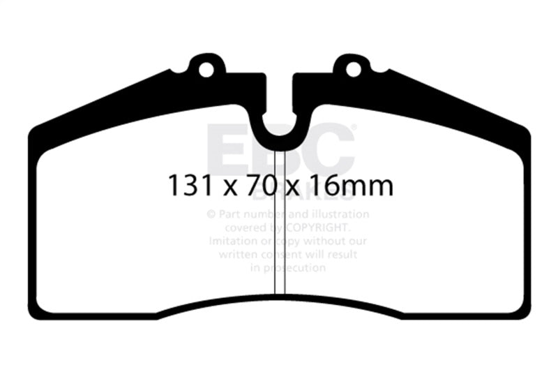 EBC 05+ Ford Saleen Mustang Brembo front calipers Yellowstuff Front Brake Pads - DP41014R