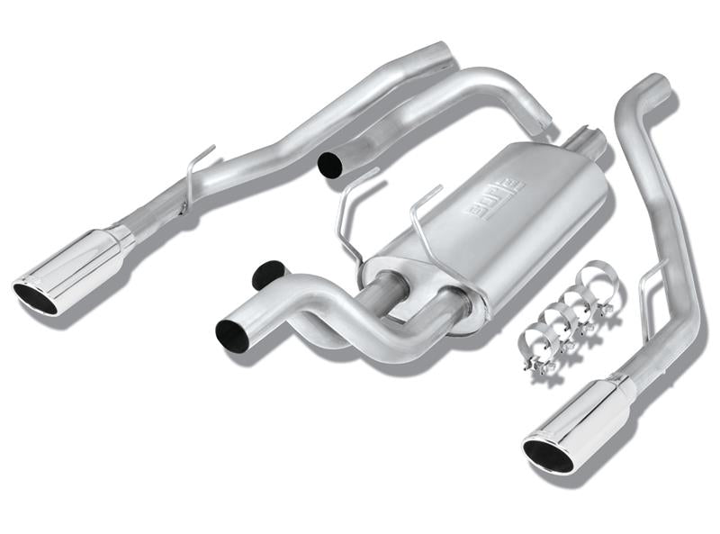 Borla 09-13 Dodge RAM 1500 5.7L CC/SB w/Fact Sngl Exhaust C/B 3x2.5in Single Round Rolled Split Rear - 140308