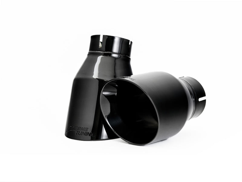 AWE Tuning Audi B9 A5 Touring Edition Exhaust Dual Outlet - Diamond Black Tips (Includes DP) - 3015-33090
