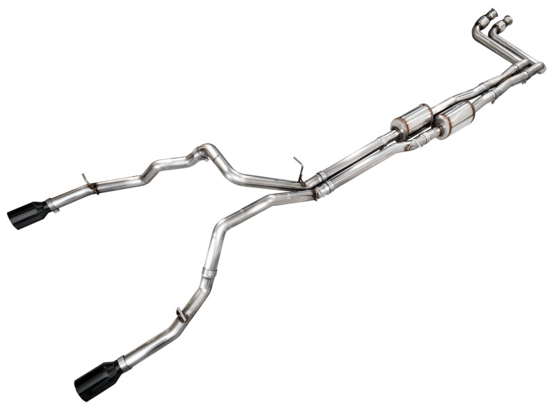 AWE Tuning 25+ RAM 1500 3.0TT 0FG Cat-Back Touring Exhaust - Diamond Black Tips - 3015-33530