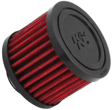 Load image into Gallery viewer, K&amp;N 1 inch ID 3 inch OD 2.375 inch H Rubber Base Crankcase Vent Filter - 62-1410