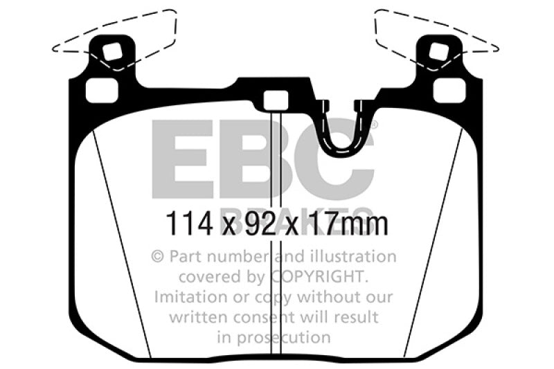 EBC 16-18 BMW M2 3.0L Turbo Redstuff Front Brake Pads - DP32360C