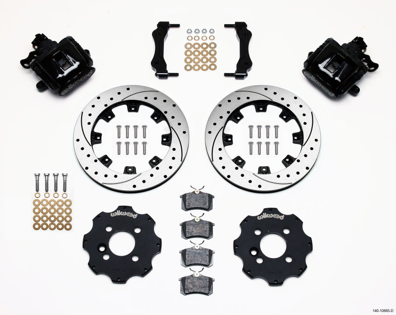 Wilwood Combination Parking Brake Rear Kit 11.75in Drilled Mini Cooper - 140-10885-D