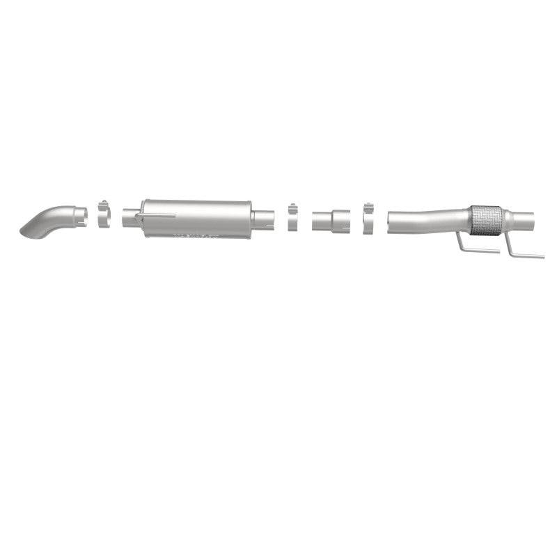MagnaFlow Cat-Back, SS, 2.5/3in, Turn Down In Front Rear Tire 2015 Ford F150 2.7L V6T Ext Cab - 19056