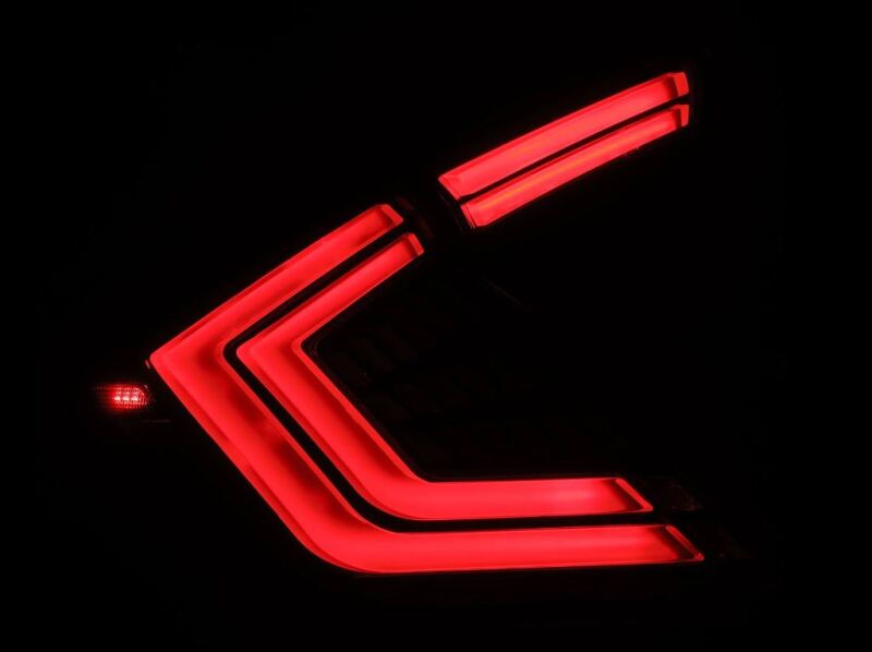 AlphaRex 16-21 Honda Civic Hatchback / Type-R FK8 Nova-Series LED Tail Lights - Black Smoke - 676010