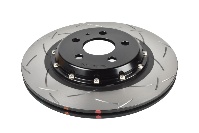 DBA 17-23 Tesla Model 3 Rear 5000 Series 2-Piece Slotted Rotor w/Black Hat - DBA53943BLKS