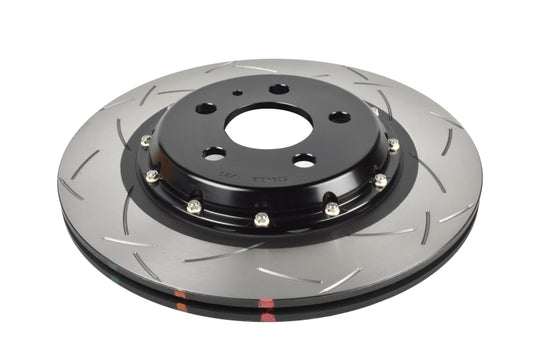 DBA 17-23 Tesla Model 3 Rear 5000 Series 2-Piece Slotted Rotor w/Black Hat - DBA53943BLKS