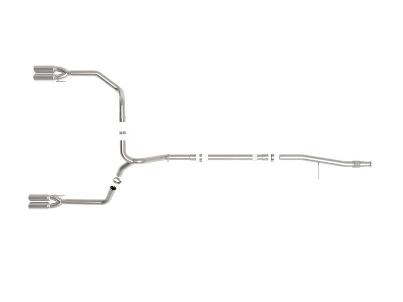 aFe Vulcan Series 3in 304SS DPF-Back 20-21 GM Trucks L6-3.0L (td) LM2 - Dual Polished Tip - 49-34130-P