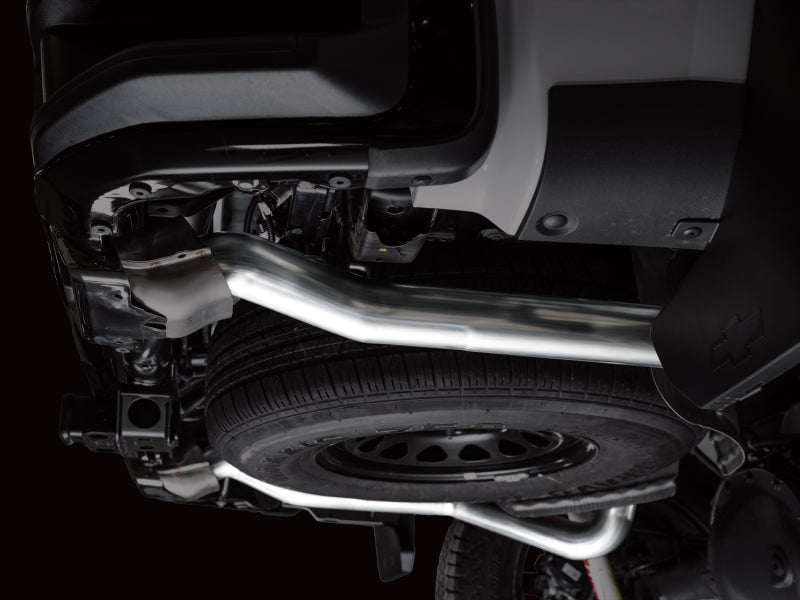 AWE Tuning 4th Gen GM 1500 5.3L 0FG Cat-Back Split Rear Exit (w/ Bumper Cutouts) - OE Tips - 3015-31200