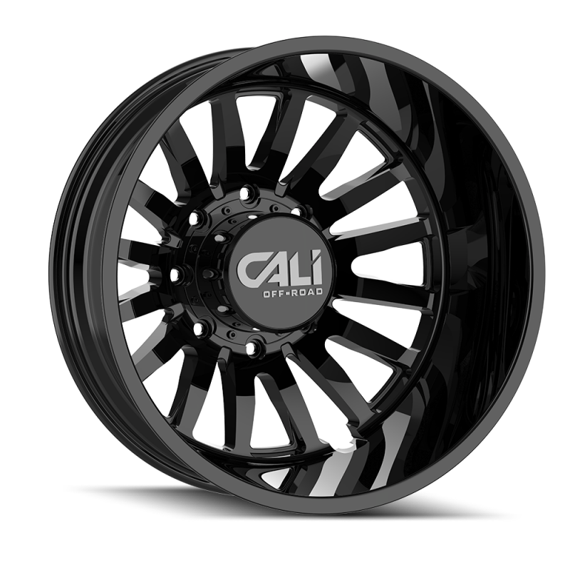 Cali Off-Road 9110D Summit Dually 20x8.25 / 8x165.1 BP / -232mm Offset / 121.3mm Hub Gls Blk Wheel - 9110D-2881GBR232
