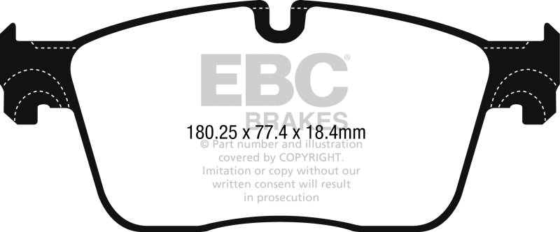 EBC 2020+ Jaguar I-Pace Electric Greenstuff Front Brake Pads - DP62253