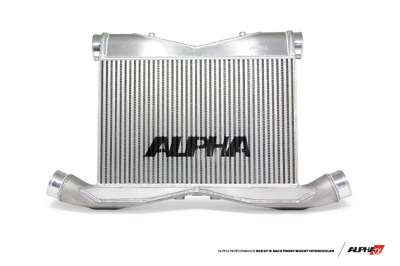 AMS Performance 2009+ Nissan R35 GTR Alpha Race Front Mount Intercooler Kit w/Logo - ALP.07.09.0008-1