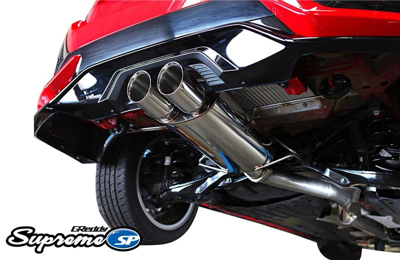 GReddy 2017+ Honda Civic Sport Hatchback 76mm Supreme SP Cat-Back Exhaust - 10158212